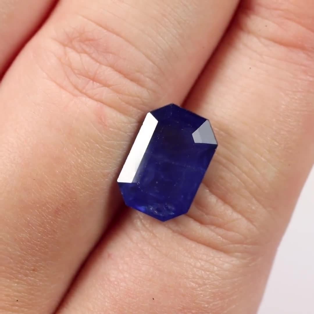 画材 Sapphire Genuine Coarse Sapphire (bicolor) (rough and cut set) - RNC15-017